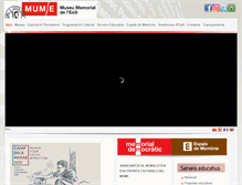 Tablet Screenshot of museuexili.cat